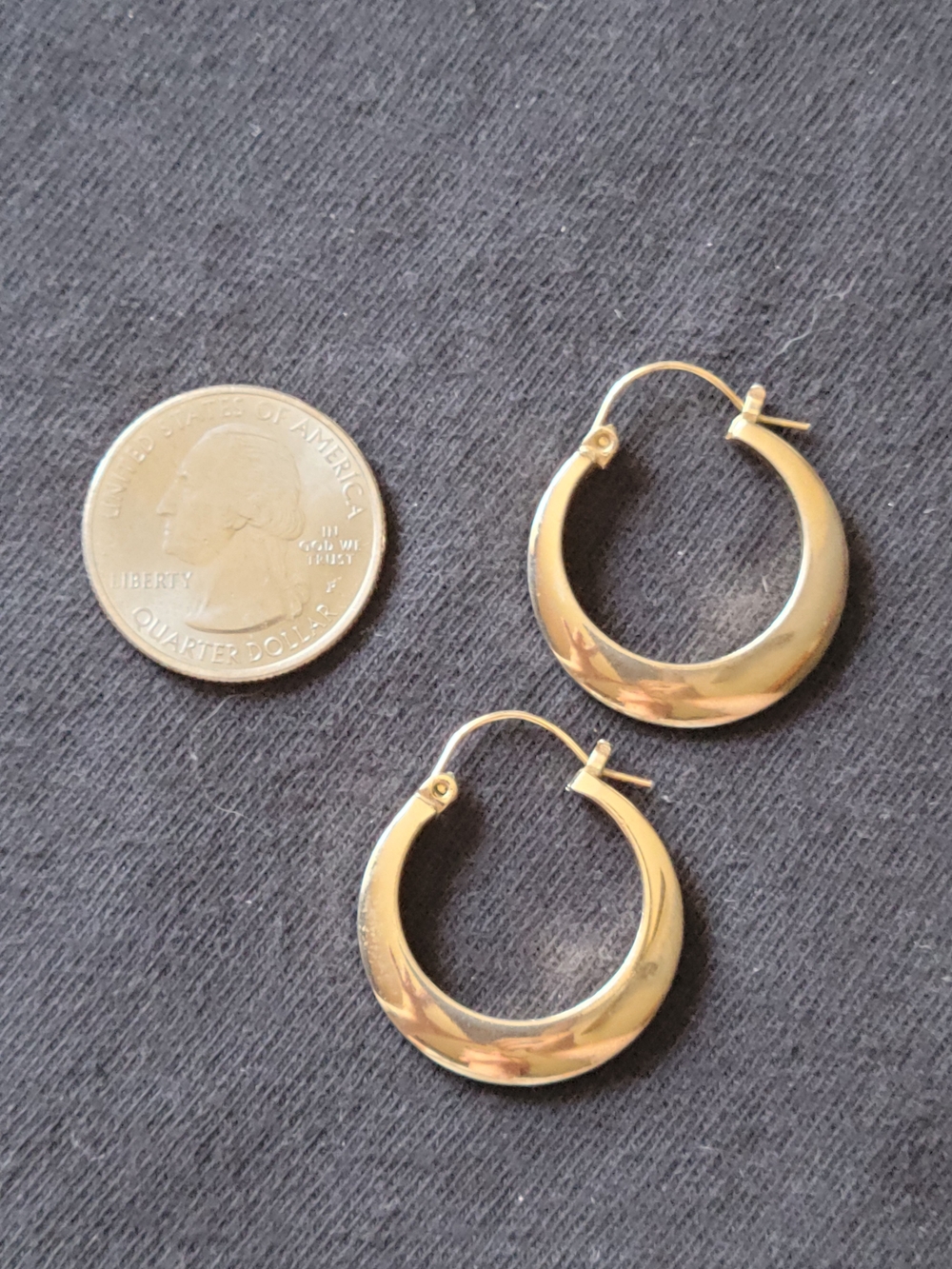 Silver Tone Hoop Earrings - Classic Women's Jewelry